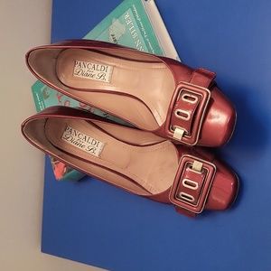 Diane B Patent Burgundy Shoes EU 38.5, U.S. 8